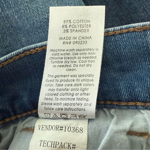 PacSun High Rise Jegging Blue Skinny Jeans with Two-Tone Design - Picture 6 of 7